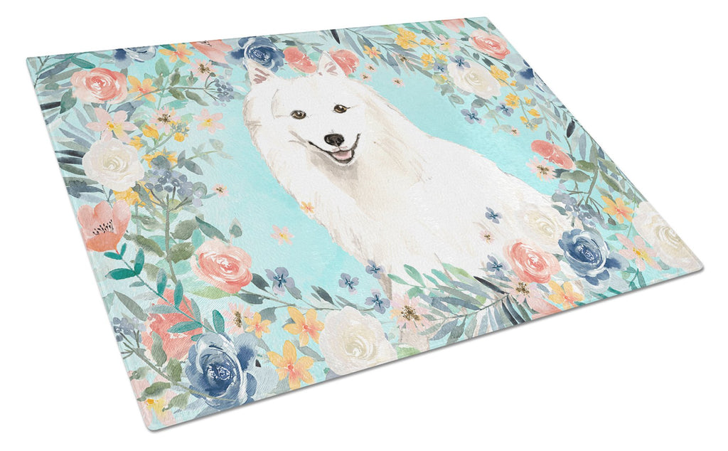Japanese Spitz Cutting Board Tempered Glass Kitchen Cutting Surface, Heat Resistant Chopping, Non-Slip Feet, Food Prep & Serving
