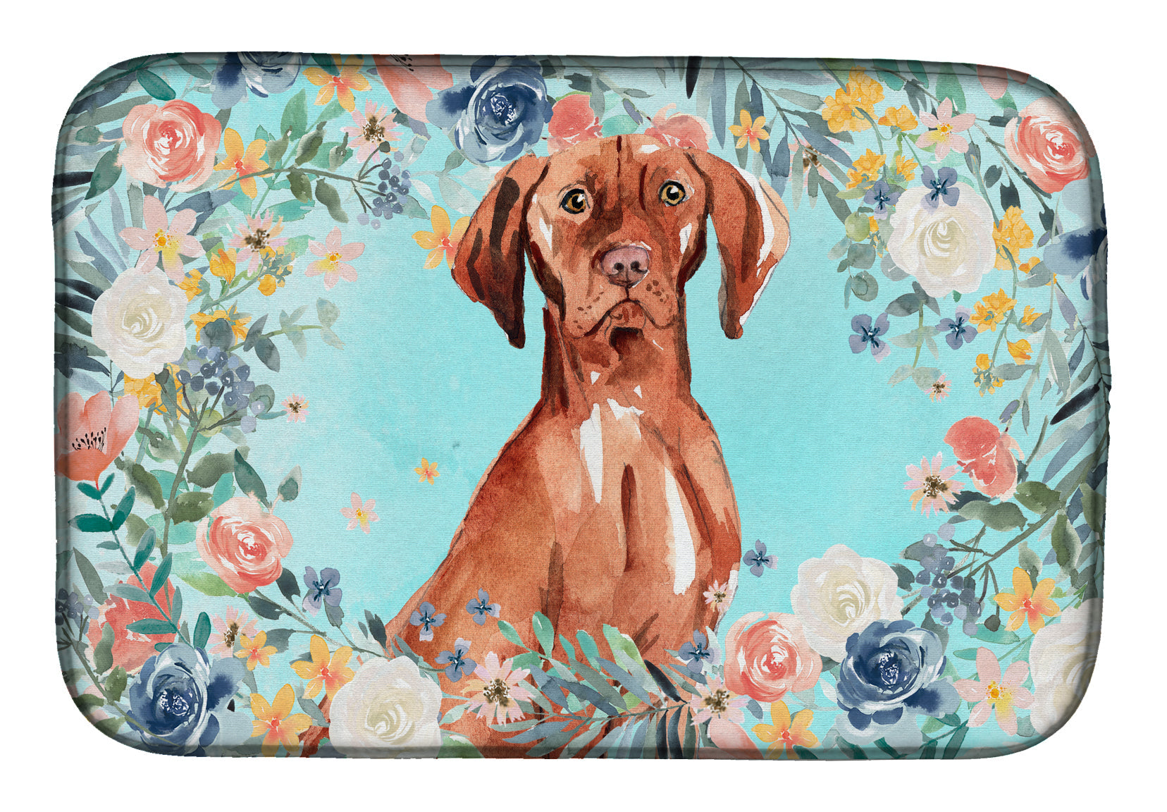 Vizsla Dish Drying Mat Absorbent Dish Drying Mat Pad for Kitchen Counter Dish Drainer Mat for Countertop, 14 x 21", Multicolor