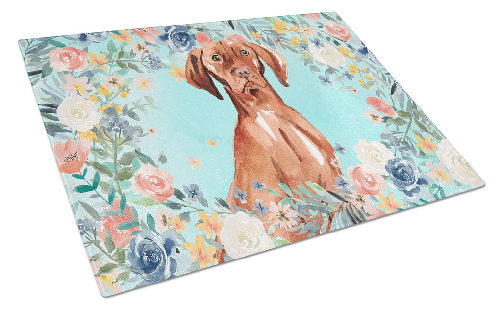 Vizsla Cutting Board Tempered Glass Kitchen Cutting Surface, Heat Resistant Chopping, Non-Slip Feet, Food Prep & Serving
