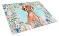 Vizsla Cutting Board Tempered Glass Kitchen Cutting Surface, Heat Resistant Chopping, Non-Slip Feet, Food Prep & Serving