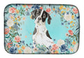 English Pointer Dish Drying Mat Absorbent Dish Drying Mat Pad for Kitchen Counter Dish Drainer Mat for Countertop, 14 x 21", Multicolor