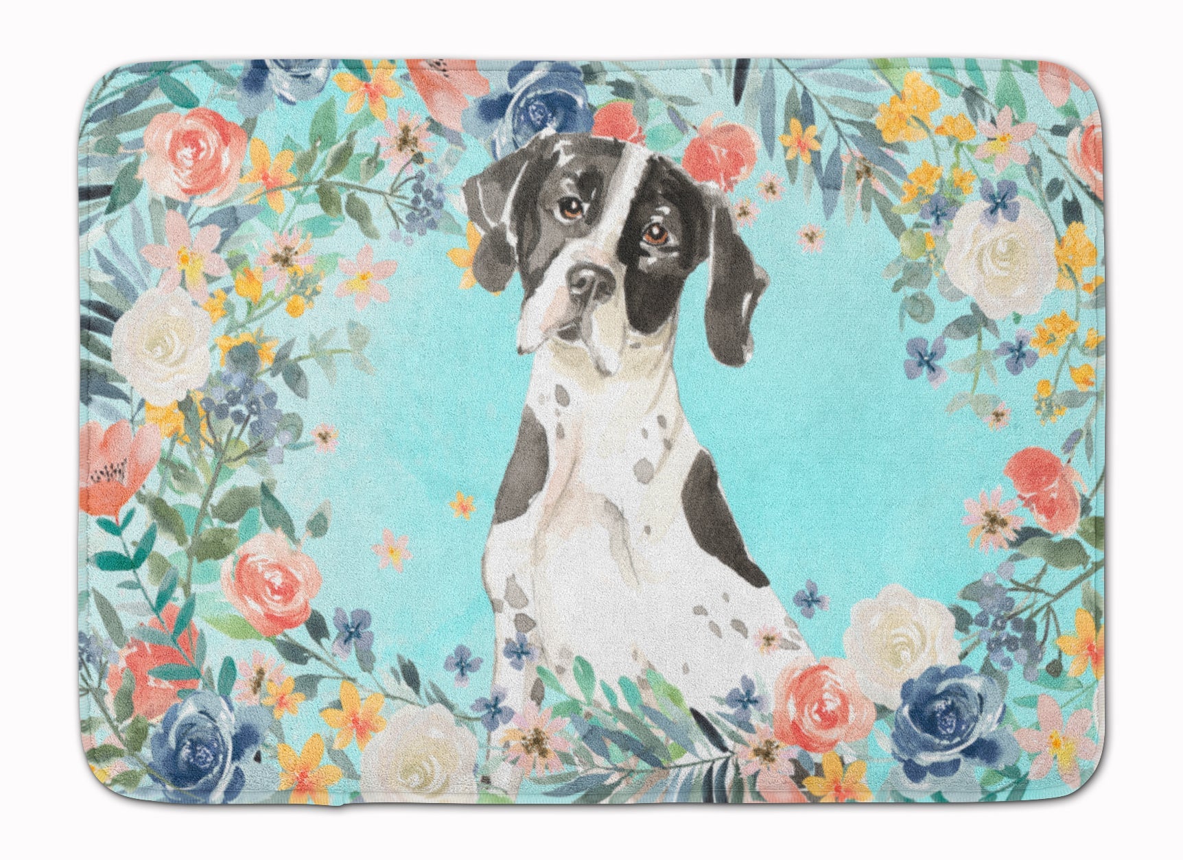 English Pointer Memory Foam Kitchen Mat Machine Washable Anti-Fatigue Cushion Comfort Bath or Kitchen Rug