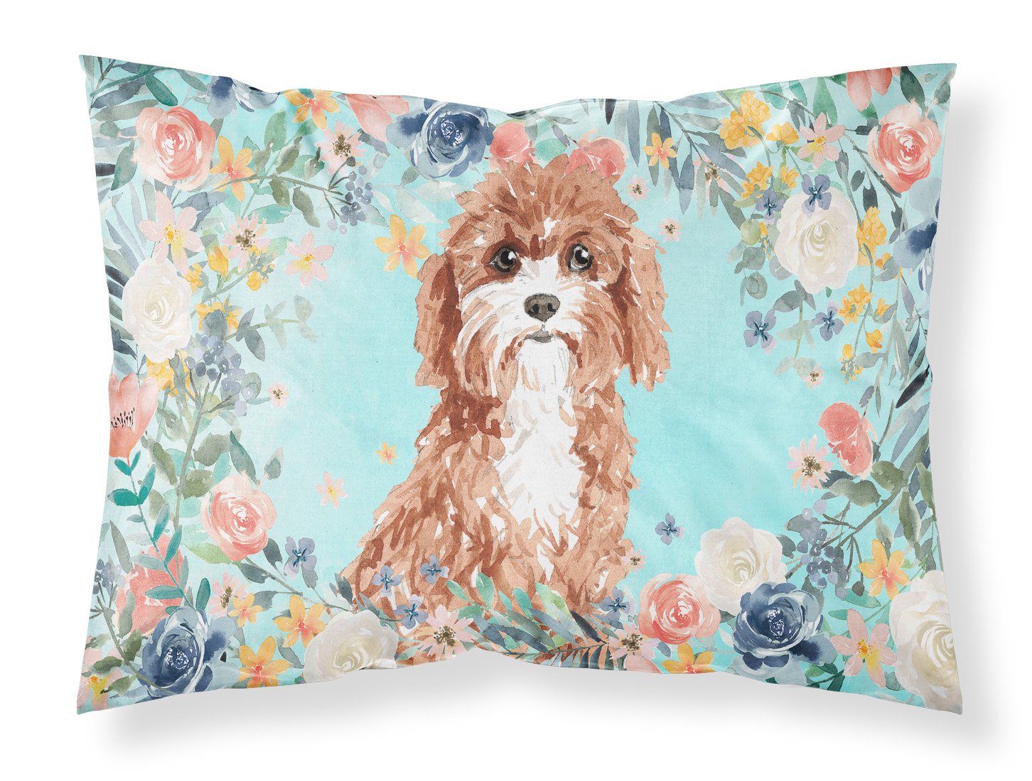 Cavapoo Standard Pillowcase Lightweight Super Soft Easy Care Decorative Artwork Pillowcase, Standard