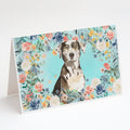 Catahoula Leopard Dog Greeting Cards Pack of 8 Blank Cards with Envelopes Whimsical A7 Size 5x7