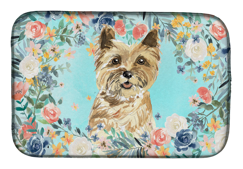 Cairn Terrier Dish Drying Mat Absorbent Dish Drying Mat Pad for Kitchen Counter Dish Drainer Mat for Countertop, 14 x 21", Multicolor