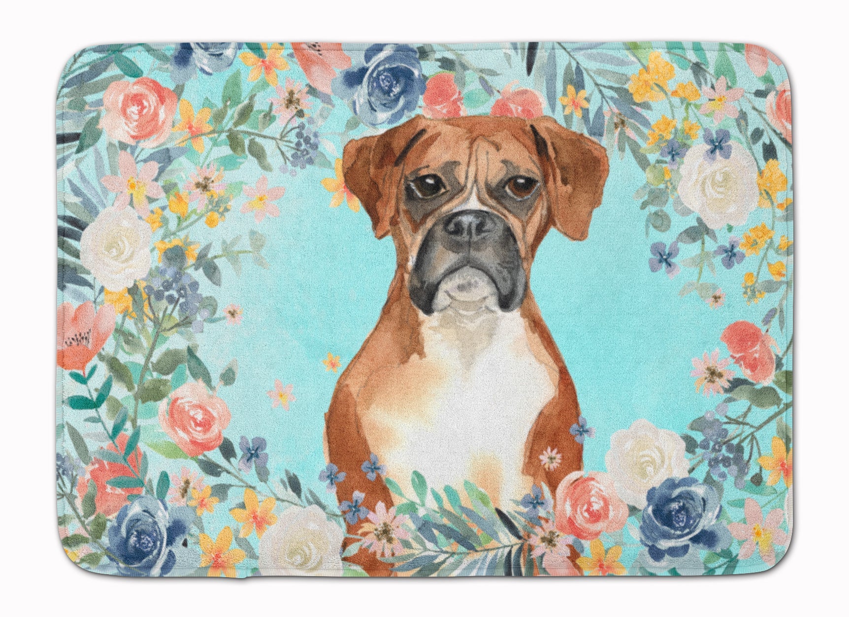 Boxer Memory Foam Kitchen Mat Machine Washable Anti-Fatigue Cushion Comfort Bath or Kitchen Rug