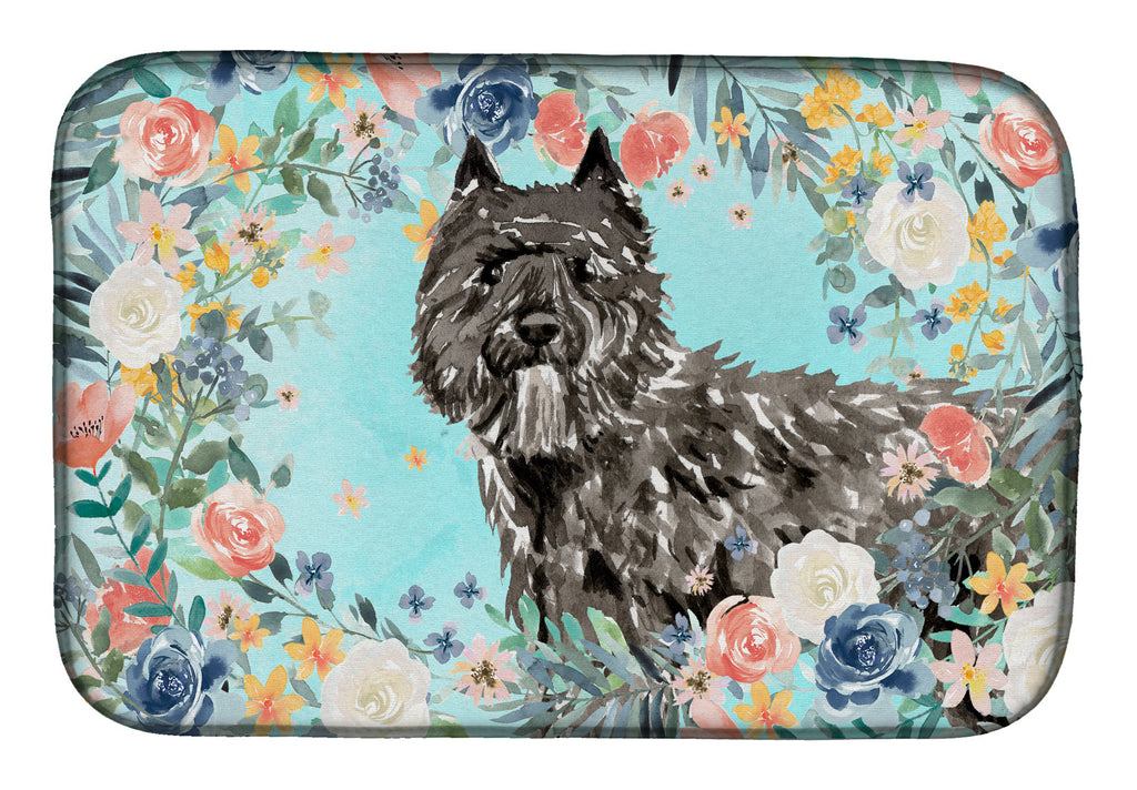 Bouvier des Flandres Dish Drying Mat Absorbent Dish Drying Mat Pad for Kitchen Counter Dish Drainer Mat for Countertop, 14 x 21", Multicolor