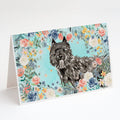 Bouvier des Flandres Greeting Cards Pack of 8 Blank Cards with Envelopes Whimsical A7 Size 5x7