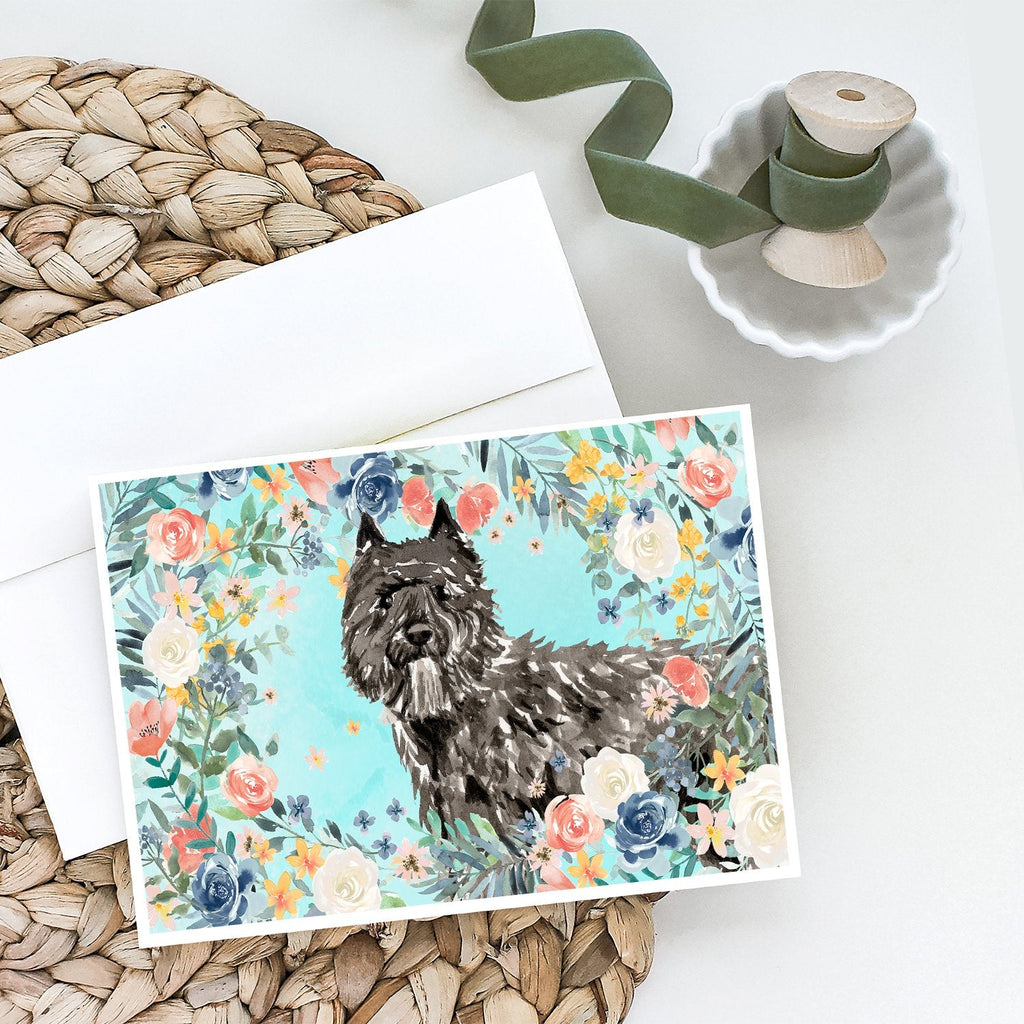 Bouvier des Flandres Greeting Cards Pack of 8 Blank Cards with Envelopes Whimsical A7 Size 5x7