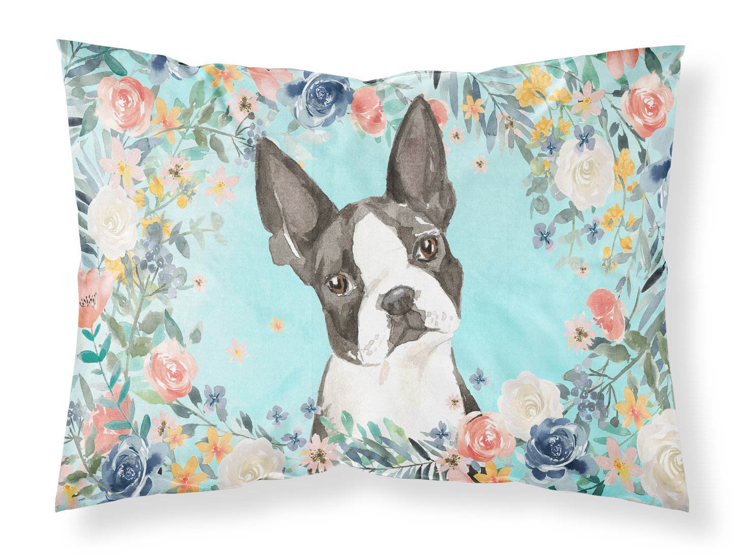 Boston Terrier Standard Pillowcase Lightweight Super Soft Easy Care Decorative Artwork Pillowcase, Standard