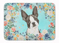 Boston Terrier Memory Foam Kitchen Mat Machine Washable Anti-Fatigue Cushion Comfort Bath or Kitchen Rug