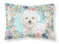 Bichon Frise Standard Pillowcase Lightweight Super Soft Easy Care Decorative Artwork Pillowcase, Standard