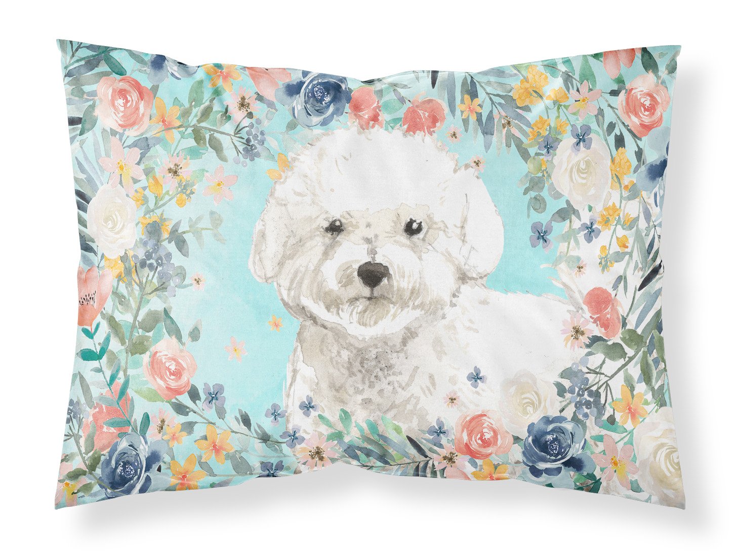 Bichon Frise Standard Pillowcase Lightweight Super Soft Easy Care Decorative Artwork Pillowcase, Standard