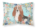 Basset Hound Standard Pillowcase Lightweight Super Soft Easy Care Decorative Artwork Pillowcase, Standard