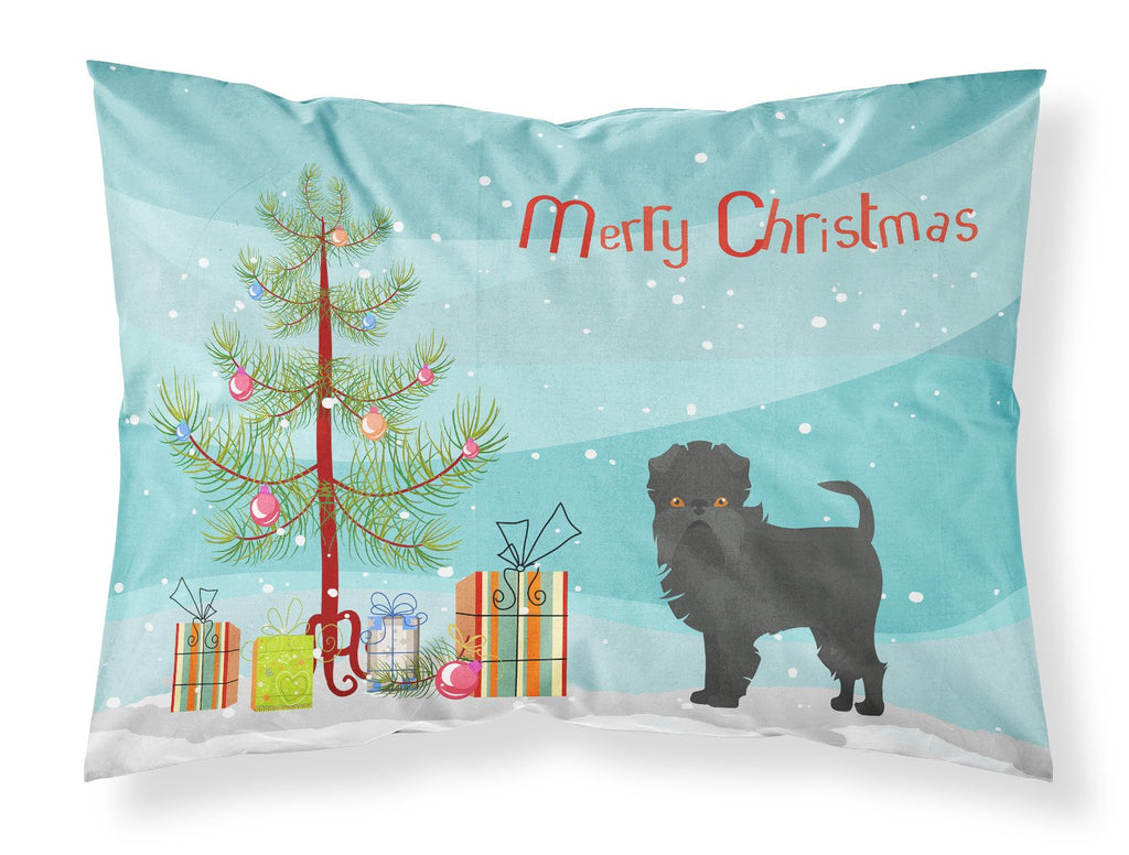 Affenpinscher Christmas Tree Standard Pillowcase Lightweight Super Soft Easy Care Decorative Artwork Pillowcase, Standard