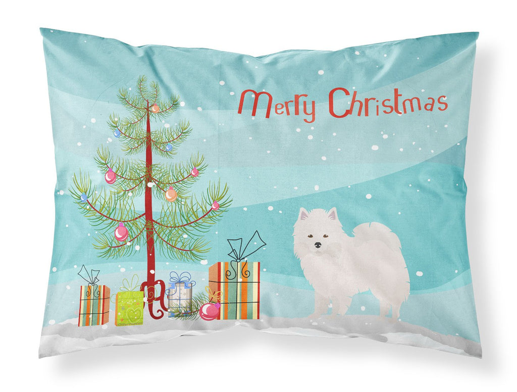 American Eskimo Christmas Tree Standard Pillowcase Lightweight Super Soft Easy Care Decorative Artwork Pillowcase, Standard