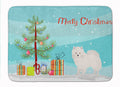American Eskimo Christmas Tree Memory Foam Kitchen Mat Machine Washable Anti-Fatigue Cushion Comfort Bath or Kitchen Rug