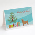 Airedale Terrier Christmas Tree Greeting Cards Pack of 8 Blank Cards with Envelopes Whimsical A7 Size 5x7