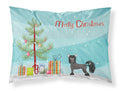 Chinese Crested Christmas Tree Standard Pillowcase Lightweight Super Soft Easy Care Decorative Artwork Pillowcase, Standard