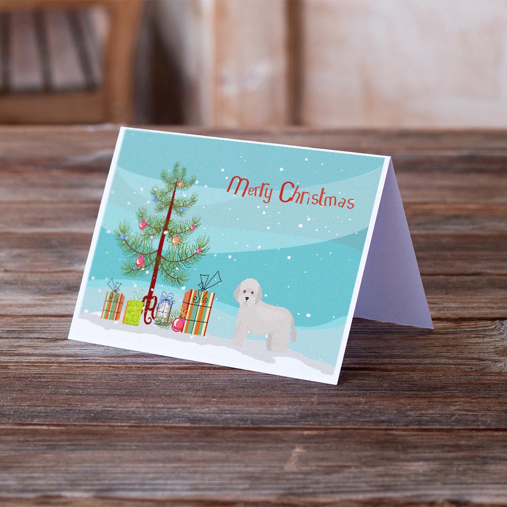 Cyprus Poodle Christmas Tree Greeting Cards Pack of 8 Blank Cards with Envelopes Whimsical A7 Size 5x7