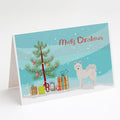 Danish Spitz Christmas Tree Greeting Cards Pack of 8 Blank Cards with Envelopes Whimsical A7 Size 5x7