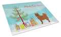 Eurasier or Eurasian dog Christmas Tree Cutting Board Tempered Glass Kitchen Cutting Surface, Heat Resistant Chopping, Non-Slip Feet, Food Prep & Serving