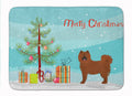 Eurasier or Eurasian dog Christmas Tree Memory Foam Kitchen Mat Machine Washable Anti-Fatigue Cushion Comfort Bath or Kitchen Rug