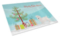 Glen of Imal Christmas Tree Cutting Board Tempered Glass Kitchen Cutting Surface, Heat Resistant Chopping, Non-Slip Feet, Food Prep & Serving