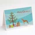 Italian Greyhound Christmas Tree Greeting Cards Pack of 8 Blank Cards with Envelopes Whimsical A7 Size 5x7