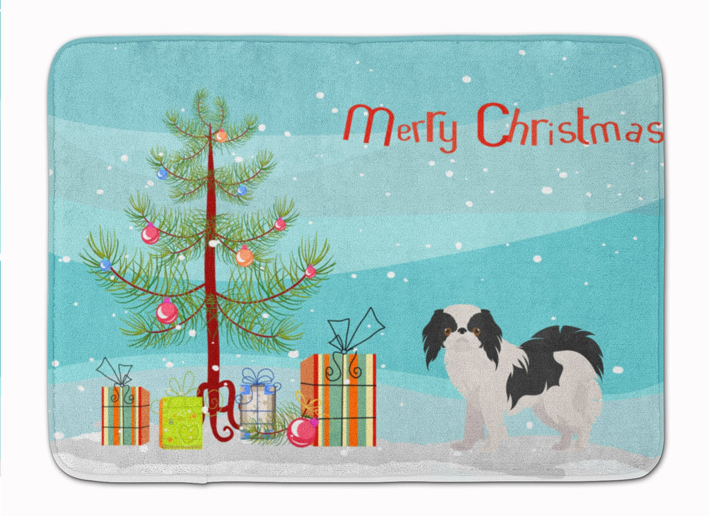 Japanese Chin Christmas Tree Memory Foam Kitchen Mat Machine Washable Anti-Fatigue Cushion Comfort Bath or Kitchen Rug