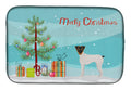Japanese Terrier Christmas Tree Dish Drying Mat Absorbent Dish Drying Mat Pad for Kitchen Counter Dish Drainer Mat for Countertop, 14 x 21", Multicolor