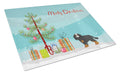 Cavalier King Charles Spaniel Christmas Tree Cutting Board Tempered Glass Kitchen Cutting Surface, Heat Resistant Chopping, Non-Slip Feet, Food Prep & Serving
