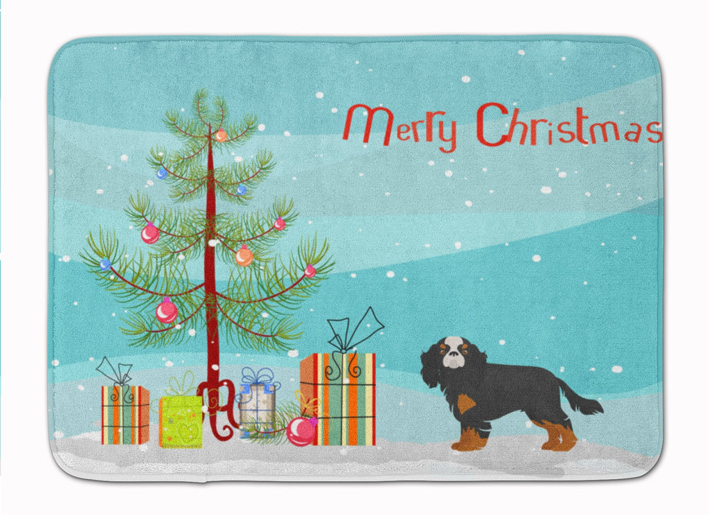 Cavalier King Charles Spaniel Christmas Tree Memory Foam Kitchen Mat Machine Washable Anti-Fatigue Cushion Comfort Bath or Kitchen Rug