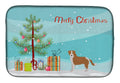 Kromfohrlander Christmas Tree Dish Drying Mat Absorbent Dish Drying Mat Pad for Kitchen Counter Dish Drainer Mat for Countertop, 14 x 21", Multicolor