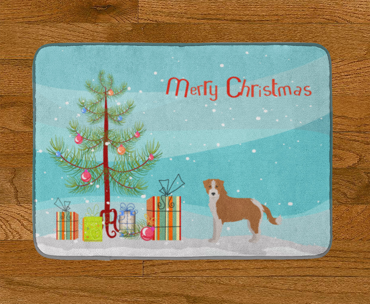 Kromfohrlander Christmas Tree Memory Foam Kitchen Mat Machine Washable Anti-Fatigue Cushion Comfort Bath or Kitchen Rug