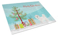 Kyi-Leo Christmas Tree Cutting Board Tempered Glass Kitchen Cutting Surface, Heat Resistant Chopping, Non-Slip Feet, Food Prep & Serving
