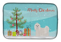 Maltese Christmas Tree Dish Drying Mat Absorbent Dish Drying Mat Pad for Kitchen Counter Dish Drainer Mat for Countertop, 14 x 21", Multicolor