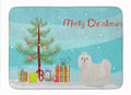 Maltese Christmas Tree Memory Foam Kitchen Mat Machine Washable Anti-Fatigue Cushion Comfort Bath or Kitchen Rug