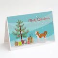 Nordic Spitz Christmas Tree Greeting Cards Pack of 8 Blank Cards with Envelopes Whimsical A7 Size 5x7