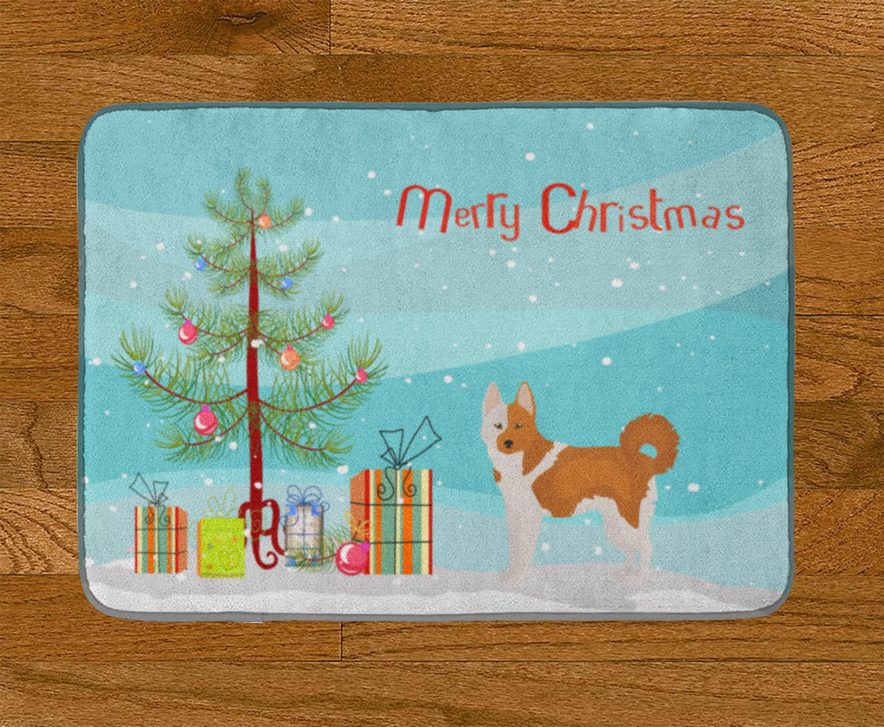 Nordic Spitz Christmas Tree Memory Foam Kitchen Mat Machine Washable Anti-Fatigue Cushion Comfort Bath or Kitchen Rug
