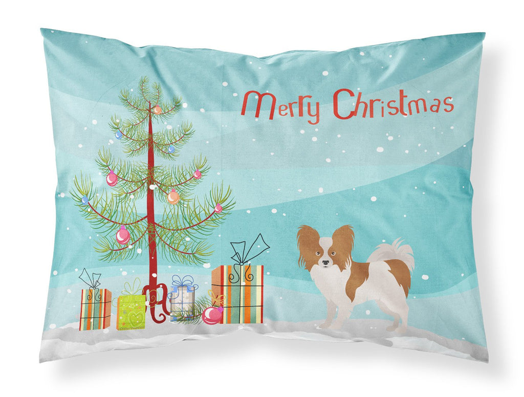 Papillon Christmas Tree Standard Pillowcase Lightweight Super Soft Easy Care Decorative Artwork Pillowcase, Standard