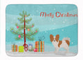 Papillon Christmas Tree Memory Foam Kitchen Mat Machine Washable Anti-Fatigue Cushion Comfort Bath or Kitchen Rug