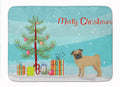 Pug Christmas Tree Memory Foam Kitchen Mat Machine Washable Anti-Fatigue Cushion Comfort Bath or Kitchen Rug