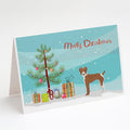 Rat Terrier Christmas Tree Greeting Cards Pack of 8 Blank Cards with Envelopes Whimsical A7 Size 5x7