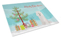 Bolognese Christmas Tree Cutting Board Tempered Glass Kitchen Cutting Surface, Heat Resistant Chopping, Non-Slip Feet, Food Prep & Serving