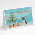 Boston Terrier Christmas Tree Greeting Cards Pack of 8 Blank Cards with Envelopes Whimsical A7 Size 5x7