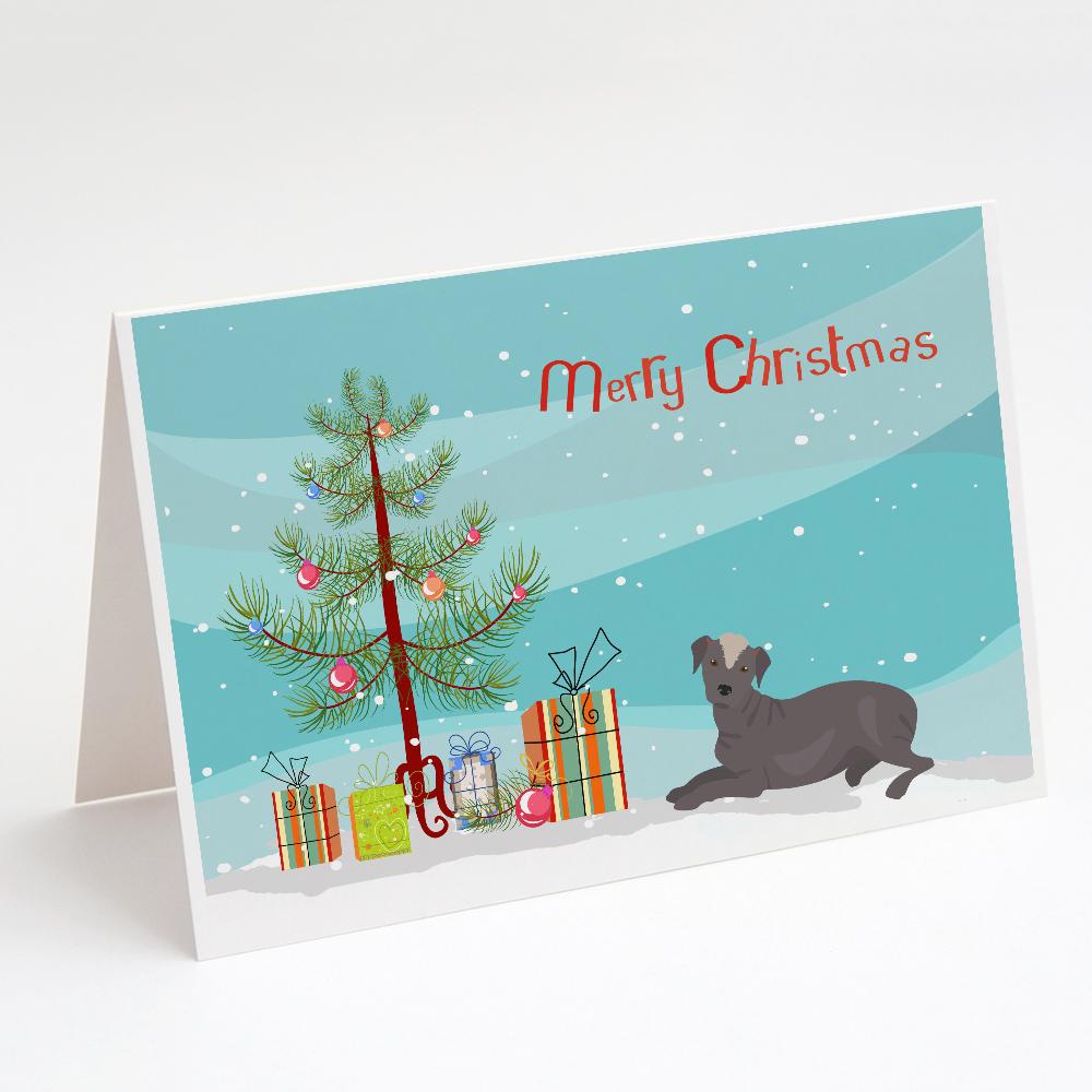 Ecuadorian Hairless Dog Christmas Tree Greeting Cards Pack of 8 Blank Cards with Envelopes Whimsical A7 Size 5x7