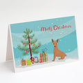 Miniature Pinscher Christmas Tree Greeting Cards Pack of 8 Blank Cards with Envelopes Whimsical A7 Size 5x7