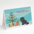 Pekingese Christmas Tree Greeting Cards Pack of 8 Blank Cards with Envelopes Whimsical A7 Size 5x7