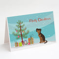 Persian Chihuahua Christmas Tree Greeting Cards Pack of 8 Blank Cards with Envelopes Whimsical A7 Size 5x7